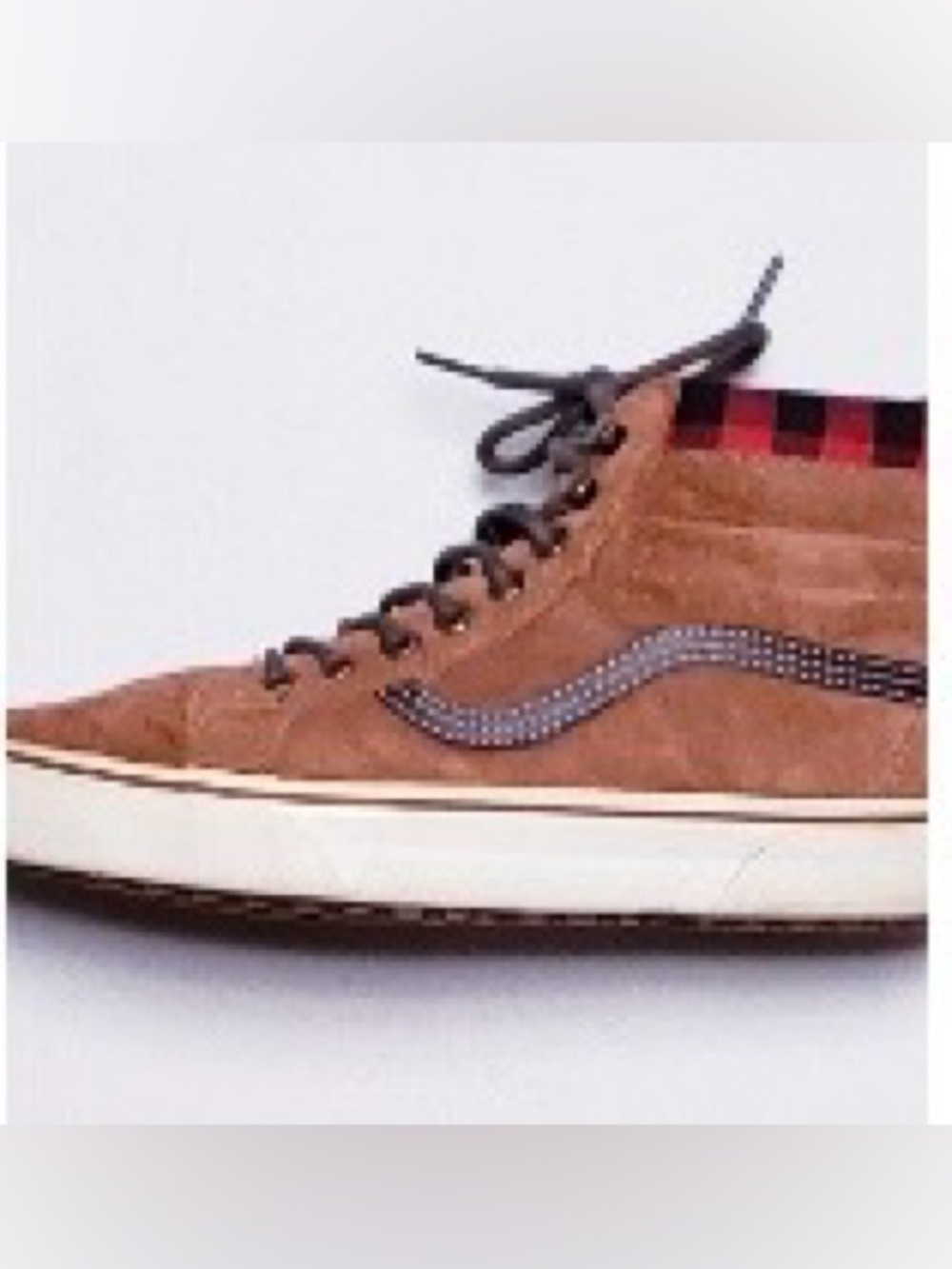 Vans Brown Suede High-Top Sneakers